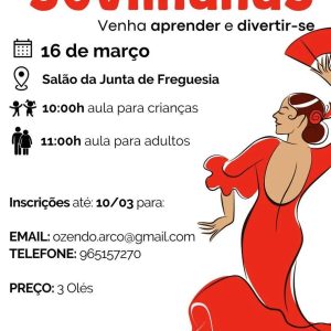 Sevillanas, ven a aprender y a divertirte el 16 de marzo en Portugal
